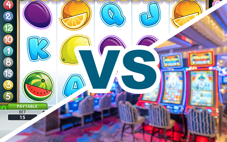 Online Spielhalle Slots vs. herkömmliche Spielautomaten